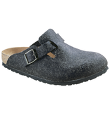 Birkenstock Birkenstock Boston wolvilt antraciet voor normale voet