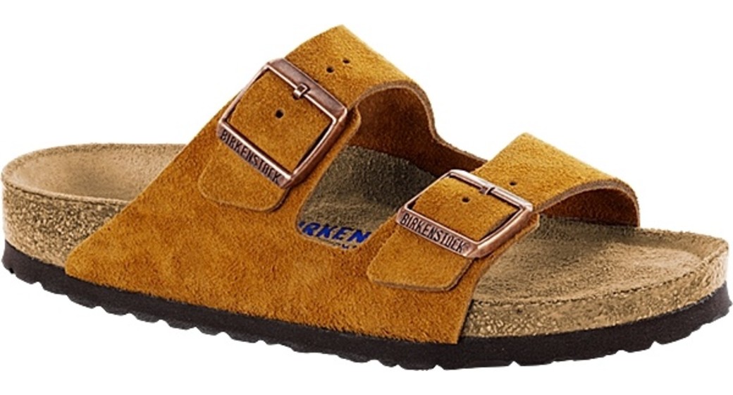 Birkenstock Arizona Mink suède leather,  soft footbed,  for normal feet