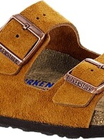 Birkenstock Arizona Mink suède leer,  zacht voetbed,  voor normale voet