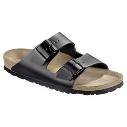 Birkenstock Arizona zwart leer voor normale voet