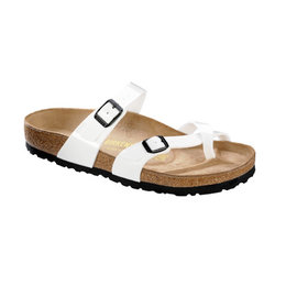 Birkenstock Mayari white patent for normal feet