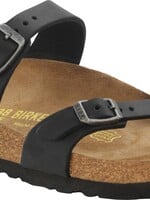 Birkenstock Mayari zwart geolied leer  voor normale voet