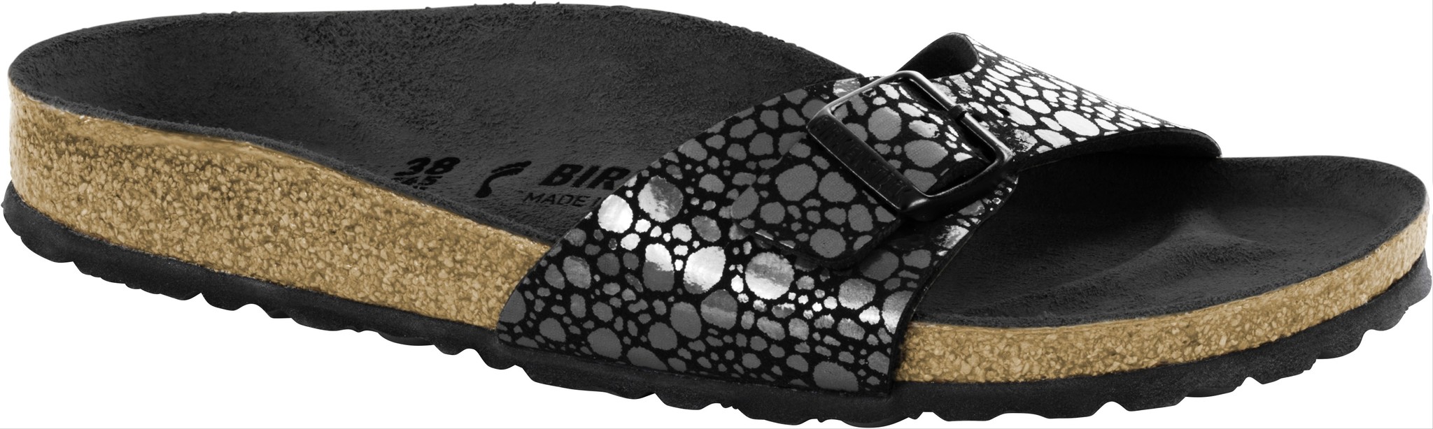 birkenstock metallic stones black