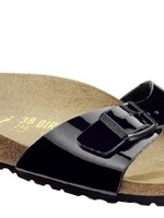 Birkenstock Madrid black patent for wide feet