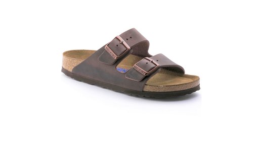 Birkenstock Birkenstock Arizona Habana geolied leer zacht voetbed voor brede voet