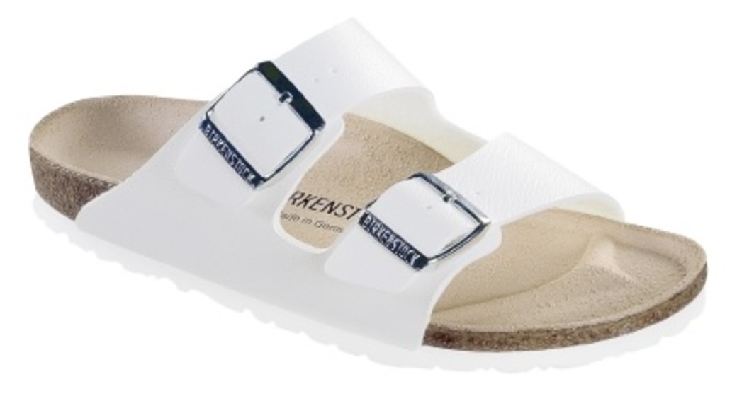 Birkenstock Arizona wit birkoflor  voor brede voet