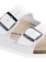 Birkenstock Arizona white leather for wide feet