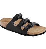 Birkenstock Birkenstock Florida zwart met zacht voetbed voor normale voet