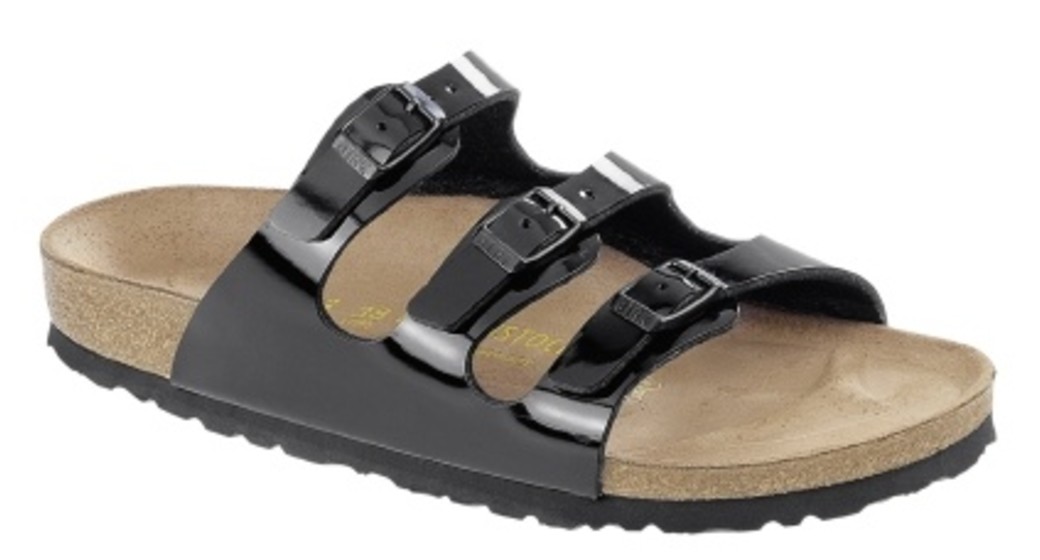 Birkenstock Florida zwart lak