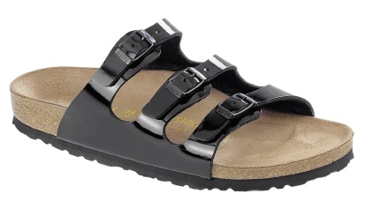 birkenstock florida black patent