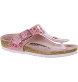 Birkenstock Birkenstock Gizeh kids metallic stones pink voor normale voet