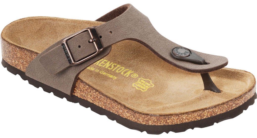 Birkenstock Gizeh kids nubuck mokka voor normale voet