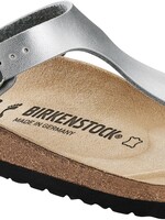 Birkenstock Gizeh zilver voor smalle voet