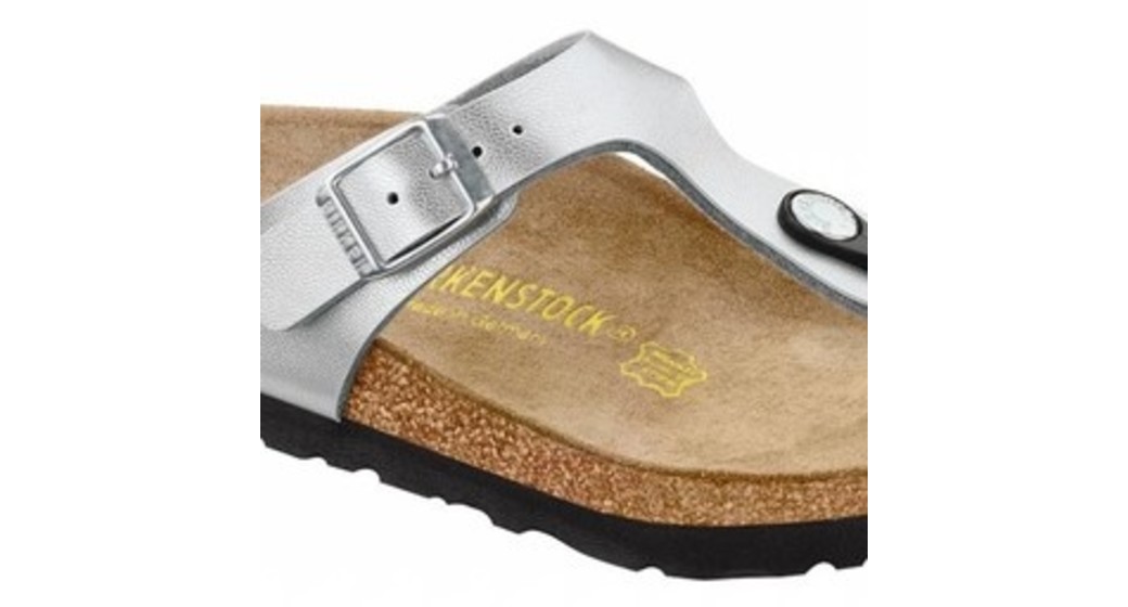 Birkenstock Gizeh silver for normal feet