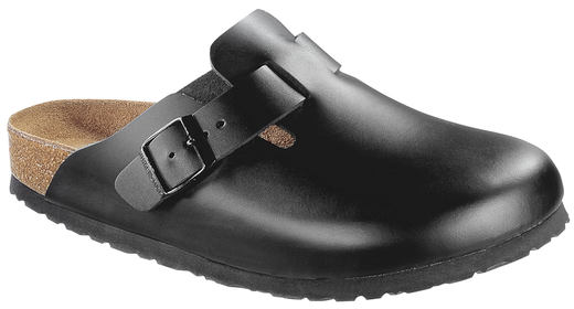 Birkenstock Birkenstock Boston black leather soft footbed for normal feet
