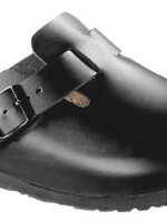 Birkenstock Boston black leather soft footbed for wide feet