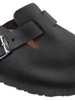 Birkenstock Boston oiled black leather for normal feet