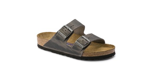 Birkenstock Birkenstock Arizona Iron leer zacht voetbed voor normale voet