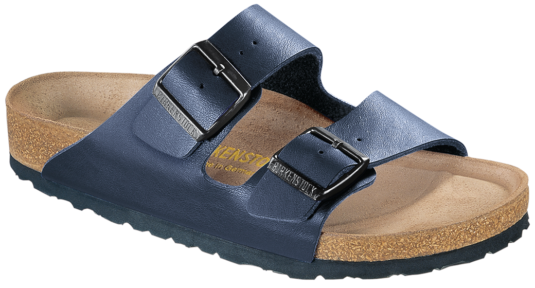 Birkenstock Arizona blue with soft insole for wide feet