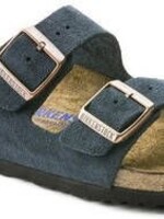 Birkenstock Arizona navy suède leer zacht voetbed voor normale voet