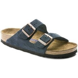 Birkenstock Arizona navy suède leather soft footbed for normal feet