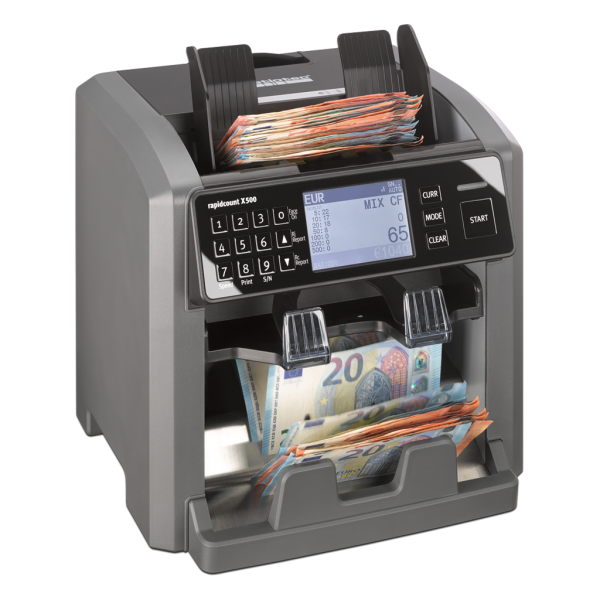 ratiotec Banknotenzählmaschine rapidcount X 500 von ratiotec