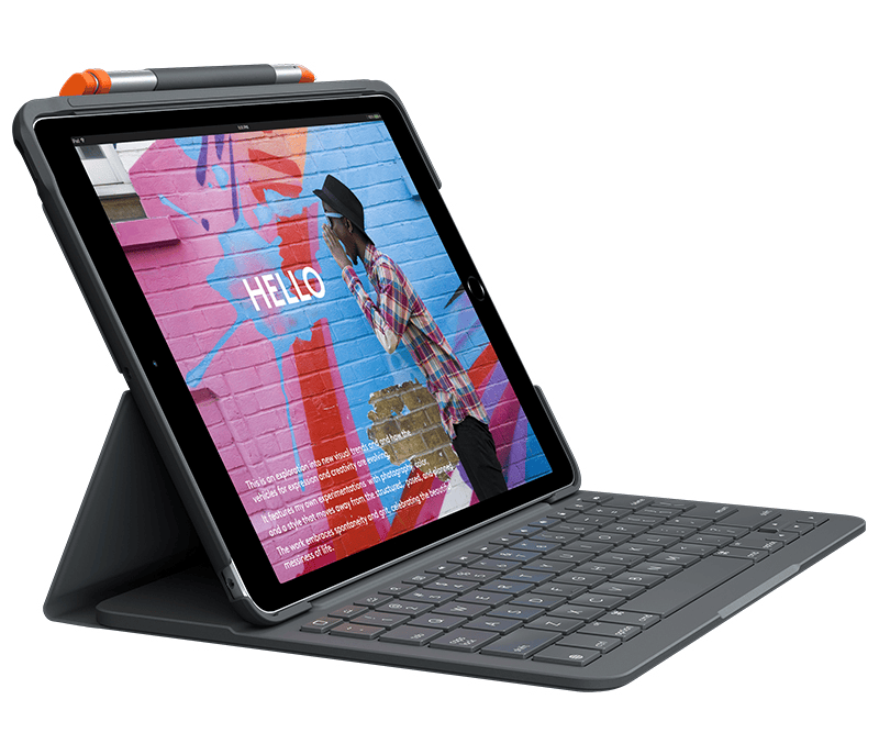 Logitech Hülle und Tastatur Slim Folio iPad