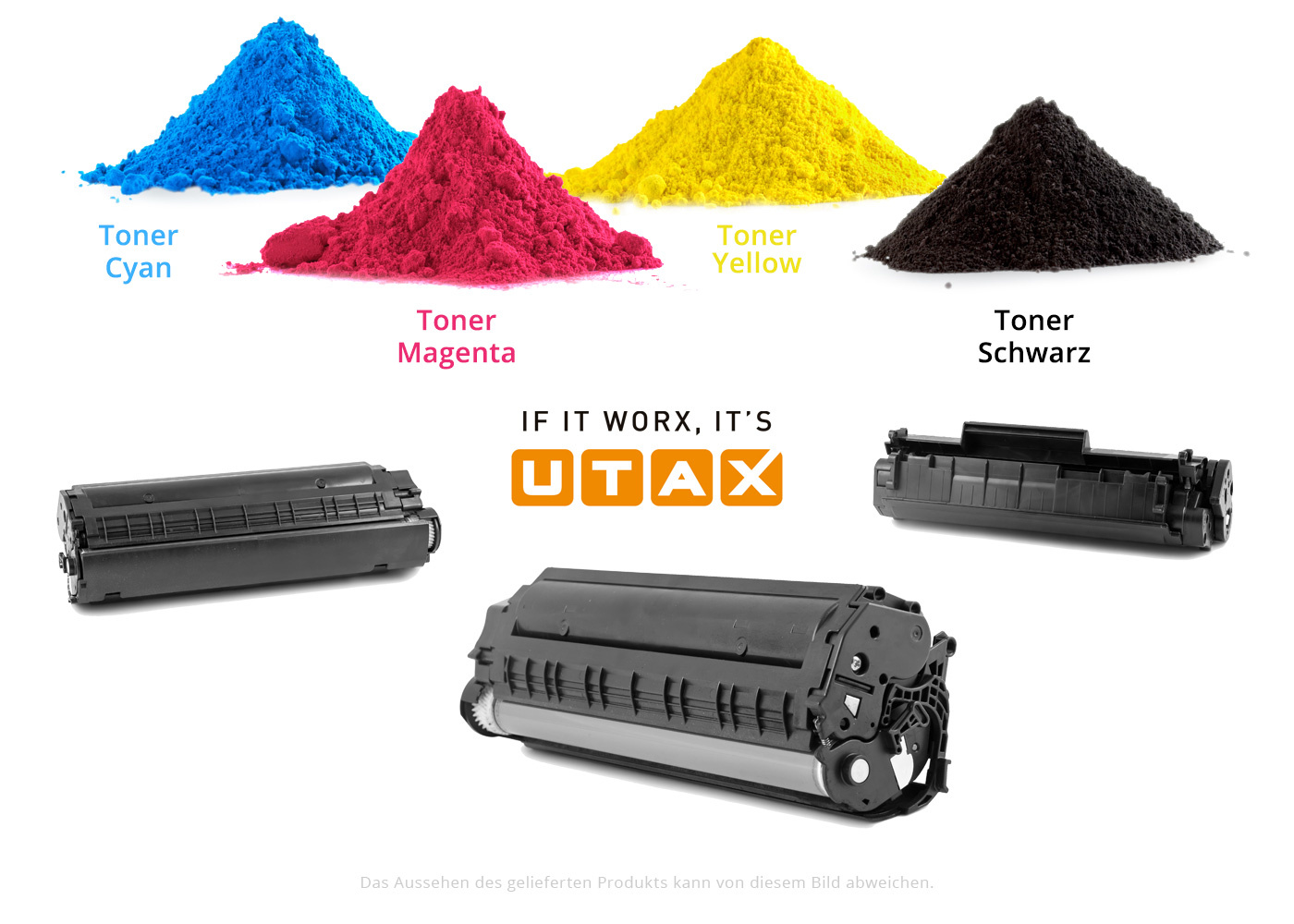 UTAX CK-8544K, C, M, Y für 2509ci, hohe Füllmenge