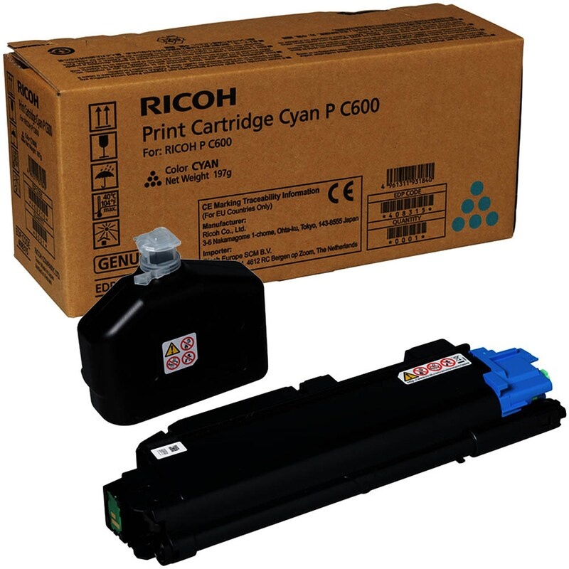 Ricoh Toner Cyan f. Ricoh PC600