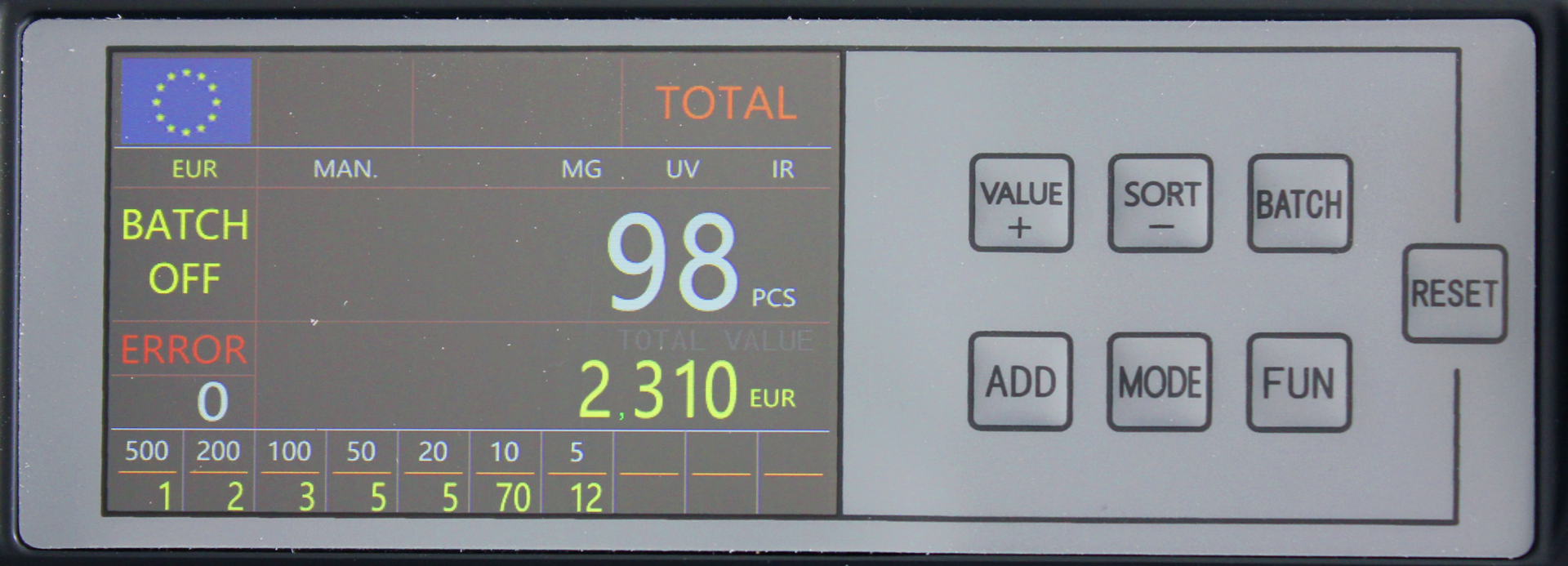 CCE Banknotenzähl- und Prüfgerät CCE3020