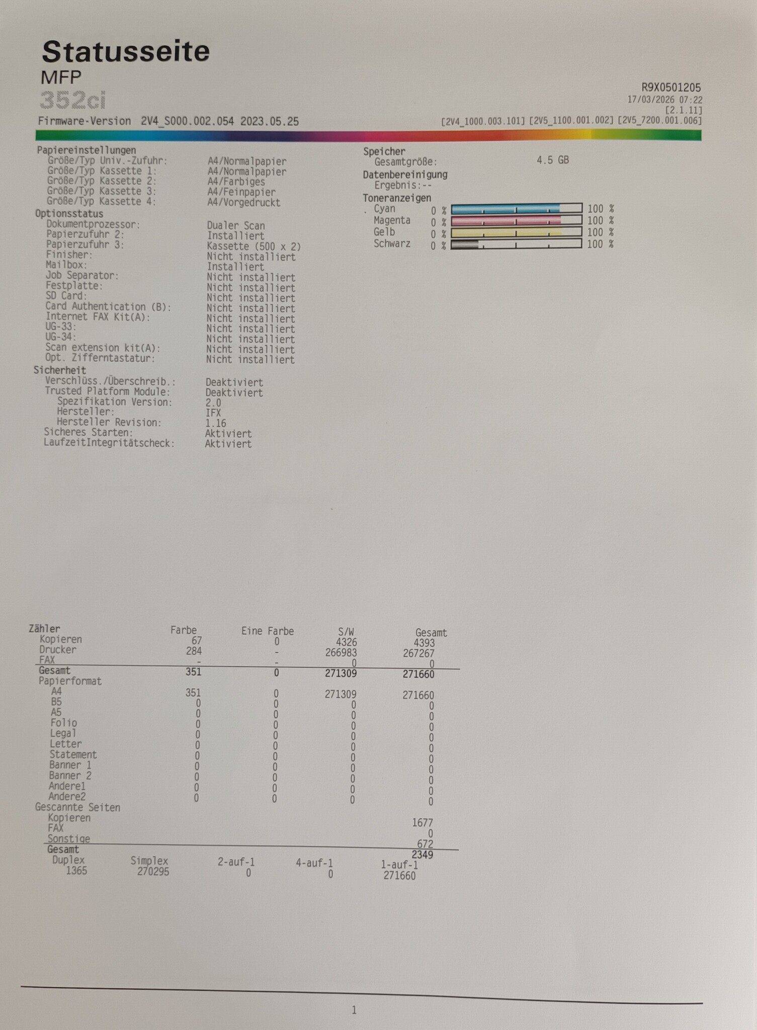 UTAX Gebrauchtgerät 352ci