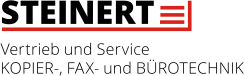 STEINERT-Bürotechnik, Vertrieb und Service von KOPIER-, FAX- und BÜROTECHNIK