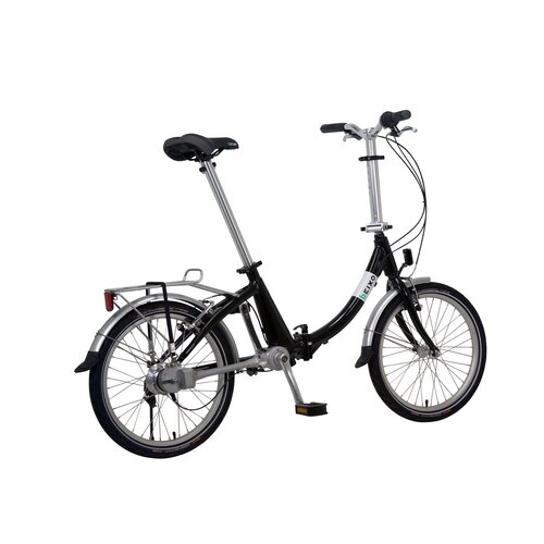 Beixo Vouwfiets Compact Lage Instap met cardanas Zwart