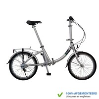 Vouwfiets Compact Lage Instap met cardanas Zilver