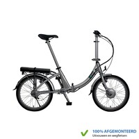 Elektrische Vouwfiets Compact Lage Instap met cardanas Zilver