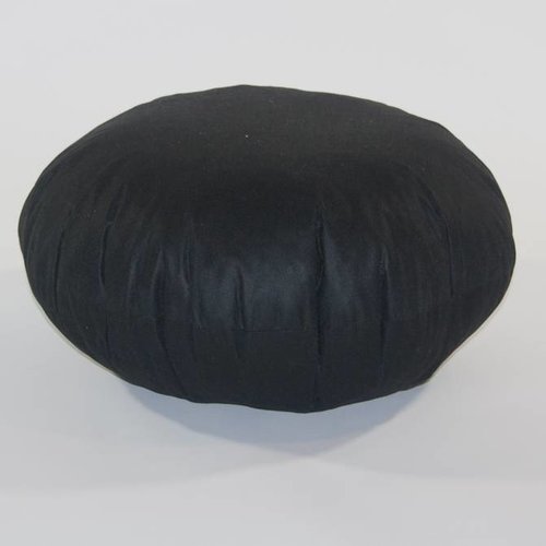 Black Round Poufs