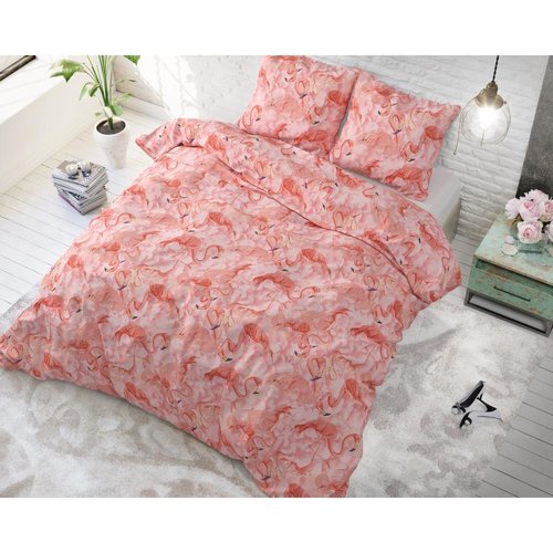 Sleeptime Dekbedovertrek Flamingo Rush Roze Sleeptime Dekbedovertrek Flamingo Rush Roze