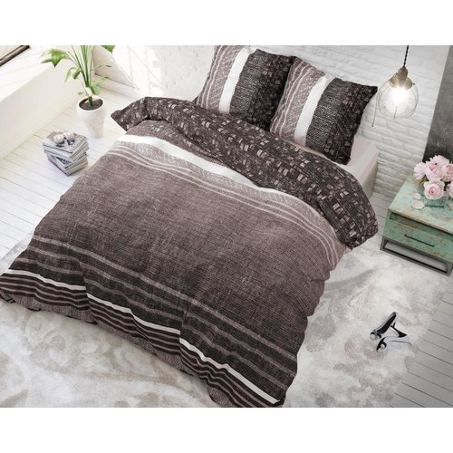 DreamHouse Dekbedovertrek Matrix Taupe DreamHouse Dekbedovertrek Matrix Taupe