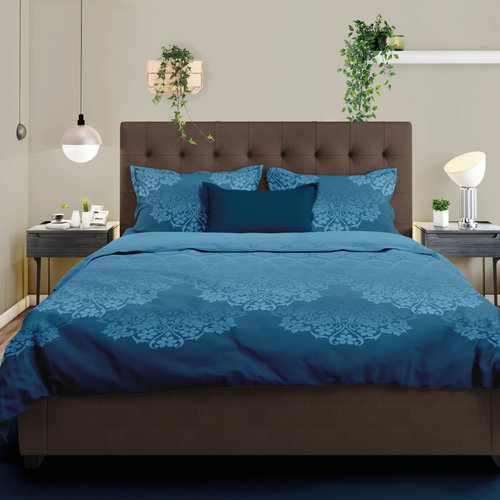 Satin d'Or Dekbedovertrek Baroque Blauw Satin d'Or Dekbedovertrek Baroque Blauw