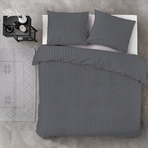 Byrklund Dekbedovertrek Classy Evergreen Antraciet Byrklund Dekbedovertrek Classy Evergreen Antraciet