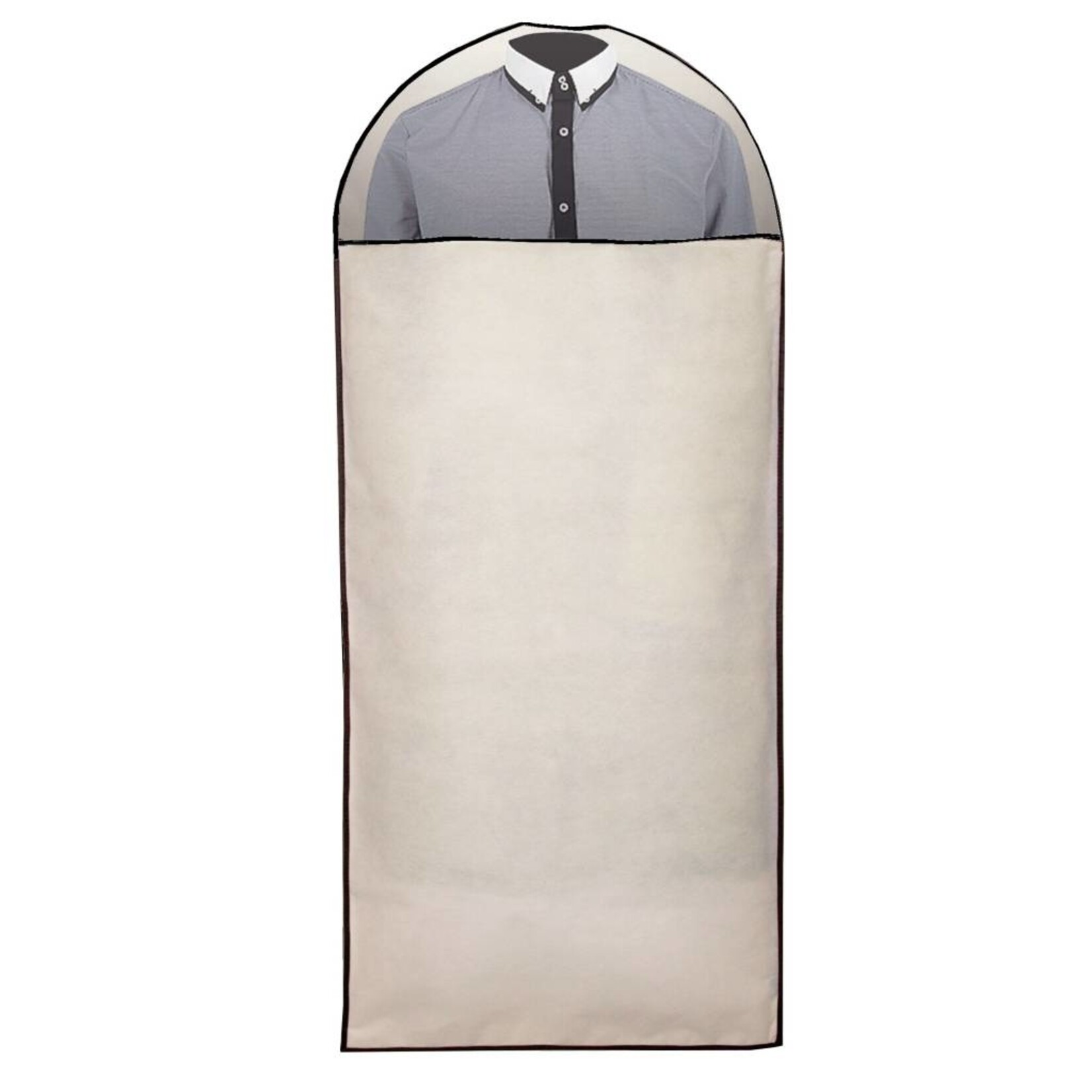 Pro Stevige Kledinghoes Met Venster Wit [135X60 cm]