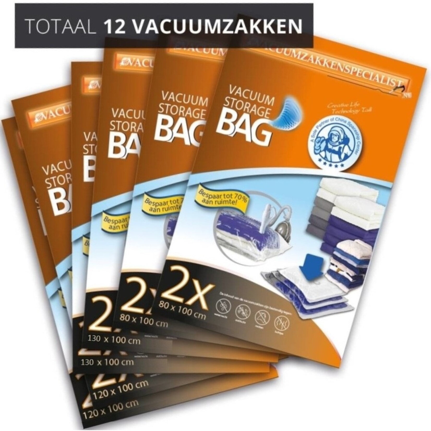 Pro Pakket Vacuumzakken Home Large [Set 12 Vacuumzakken]