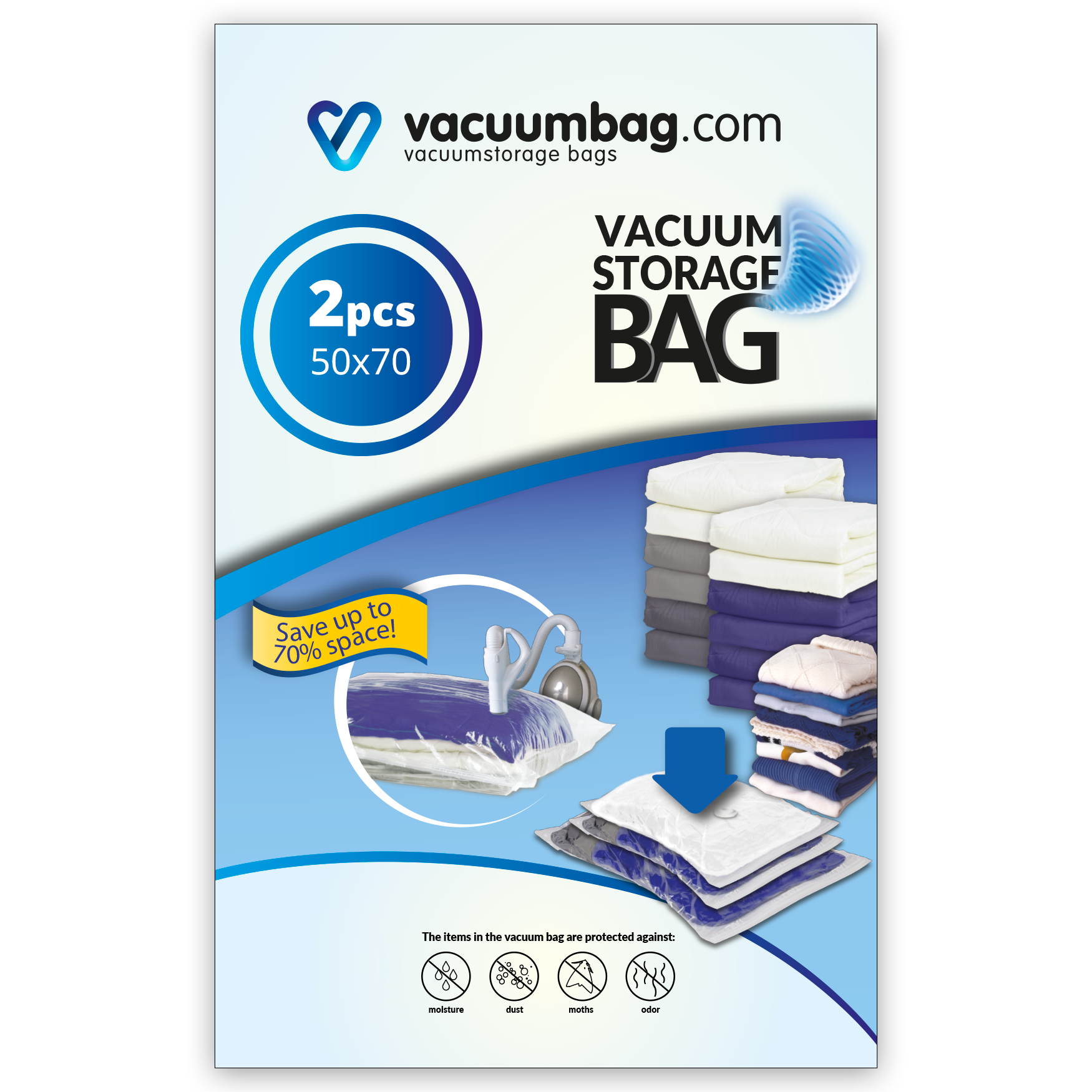 Vroeg Souvenir Rechtmatig Vacuumzak 50x70 [Set 2 vacuumzakken] - VacuumzakOnline.nl | Vacuumzakken  koop je online