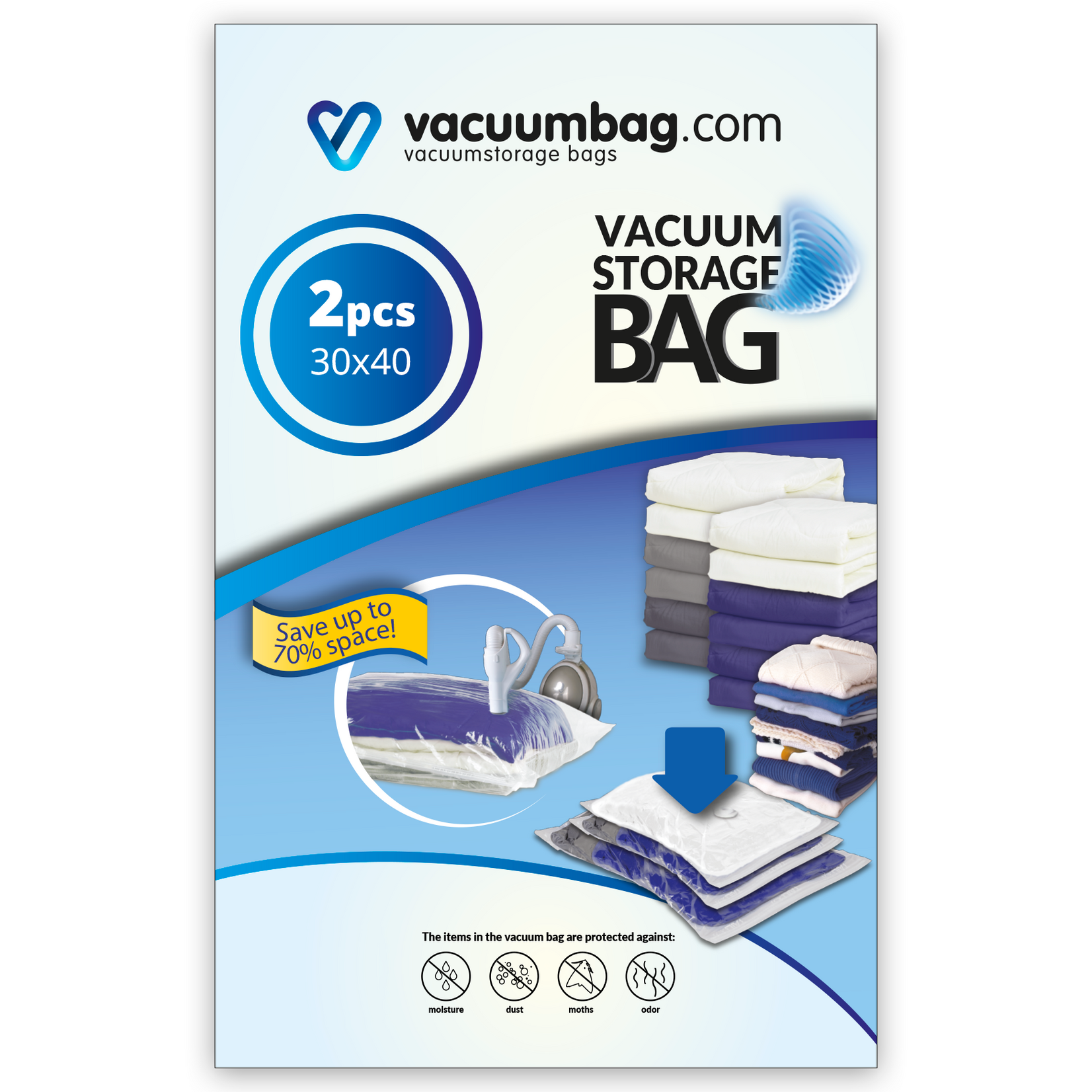Vacuumbag.com Vacuumzak 30X40 [Set 2 vacuumzakken]