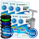 Vacuumbag.com Vacuumzakken voor Filament Pakket [Set 10 Zakken+Pomp]