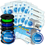 Vacuumbag.com Vacuumzakken voor Filament Pakket XL [Set 30 Zakken+Pomp]