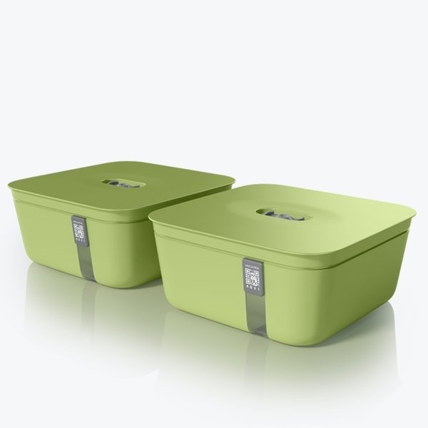 Vacuvita Vacuum Container Medium Groen [set 2 stuks]