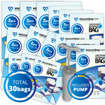 Vacuumbag.com XL Vacuumzakken Pakket Home met pomp [Set 30 zakken+pomp]