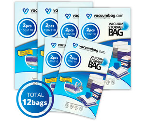 JML VacPack GO! - Vacuüm zakken voor kleding - Met USB compressor - Voor rugzak & koffer