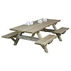 Picknicktafel met open instap